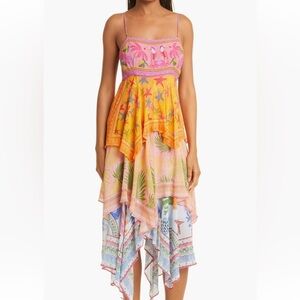 FARM Rio || mix scarf print tiered sundress in mixed scarves